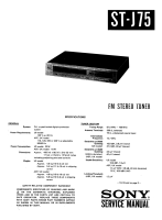 Sony ST-J75 - Service Manual 